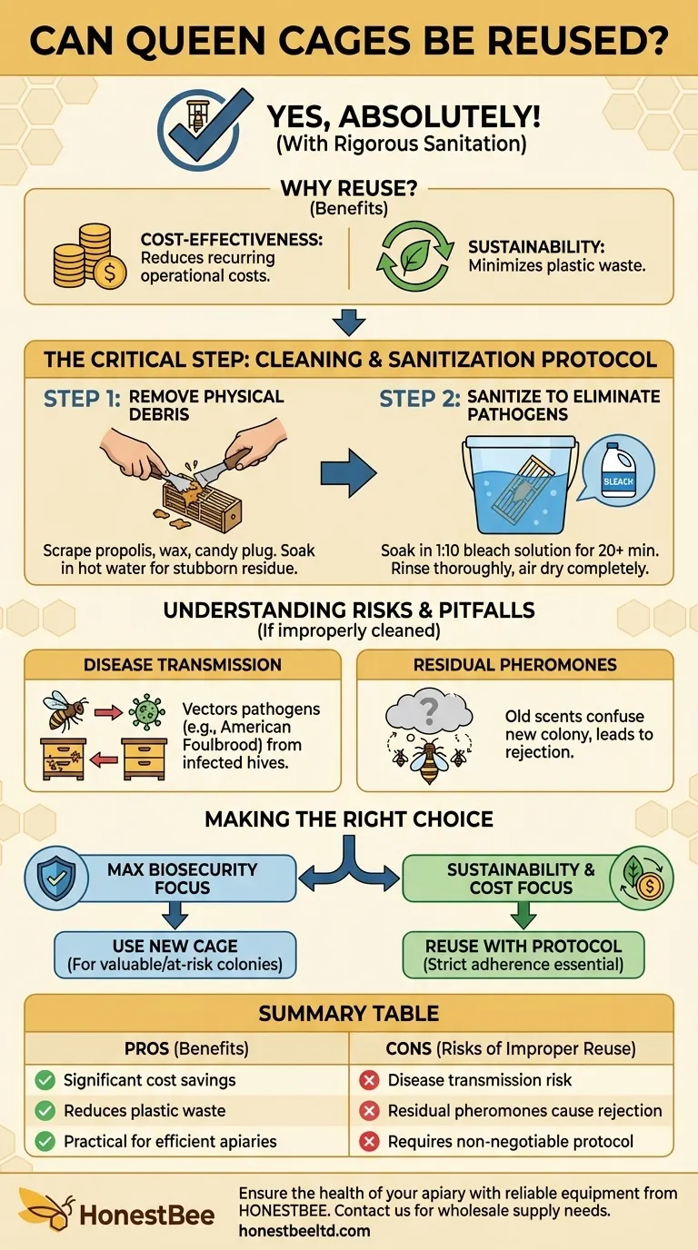 Can queen cages be reused? A Guide to Safe, Cost-Effective Apiary Management Visual Guide