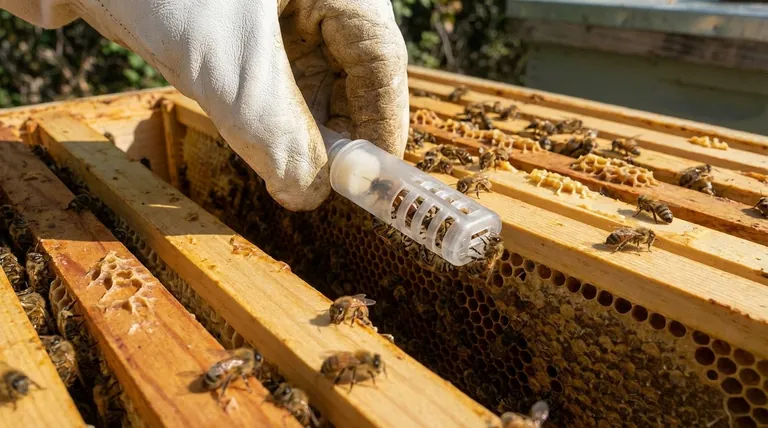 ما هي خطوات تركيب الملكة باستخدام قفص الشحن؟ دليل لنجاح إدخال الملكة