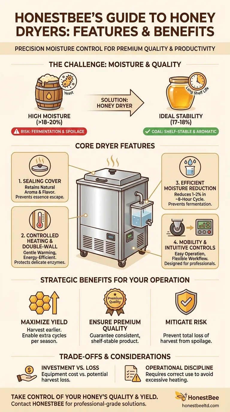 What are the features of the honey dryer? Achieve Premium Quality & Maximize Your Harvest Visual Guide