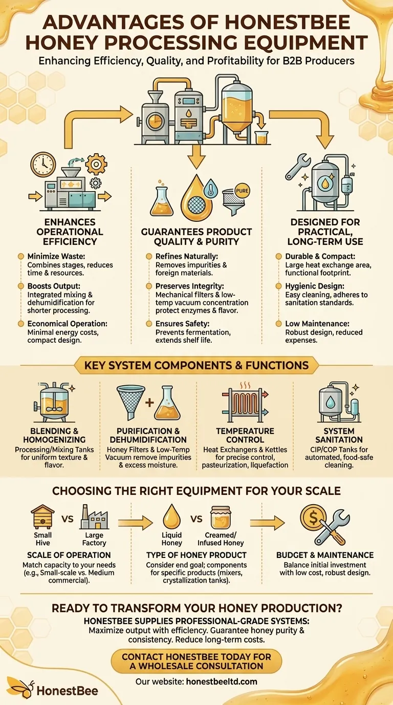 What are the advantages of honey processing equipment? Boost Your Apiary's Efficiency & Honey Quality Visual Guide