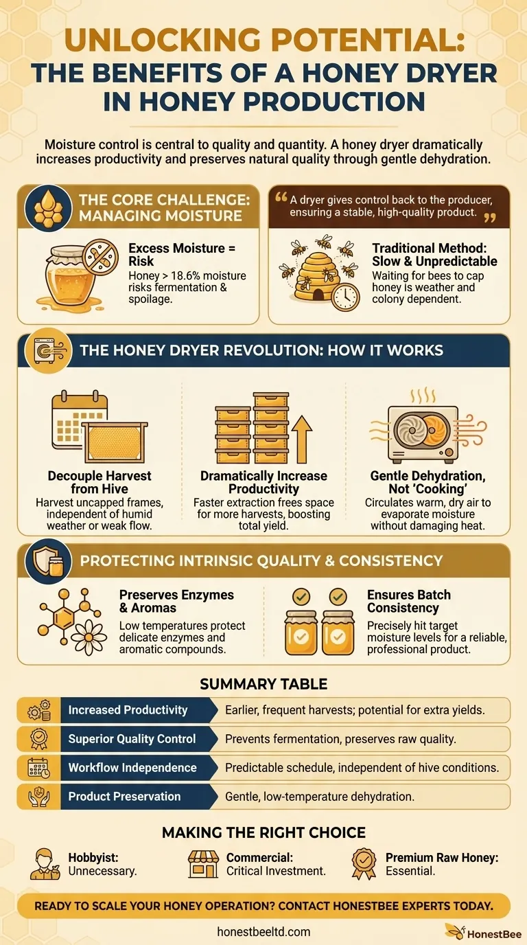 What are the benefits of using a honey dryer for honey production? Boost Yield & Quality Visual Guide