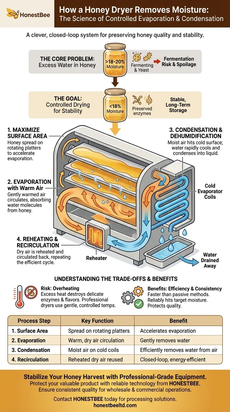 How does a honey dryer remove moisture from honey? Achieve Perfect Honey Stability with Controlled Drying Visual Guide