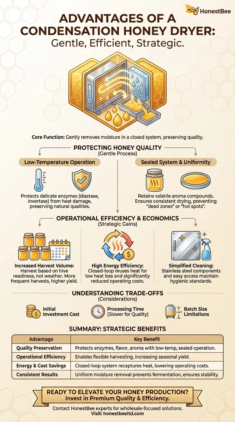 What are the advantages of a condensation honey dryer? Boost Quality & Yield for Your Apiary Visual Guide