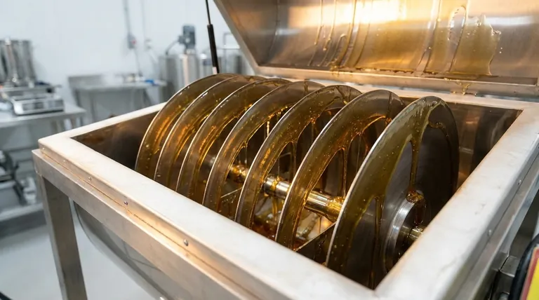 How does the design of the honey dryer enhance the drying process? Achieve Gentle, Efficient Honey Stabilization