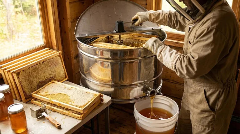 Come viene estratto il miele dai favi non opercolati? Una guida alla raccolta efficiente e delicata