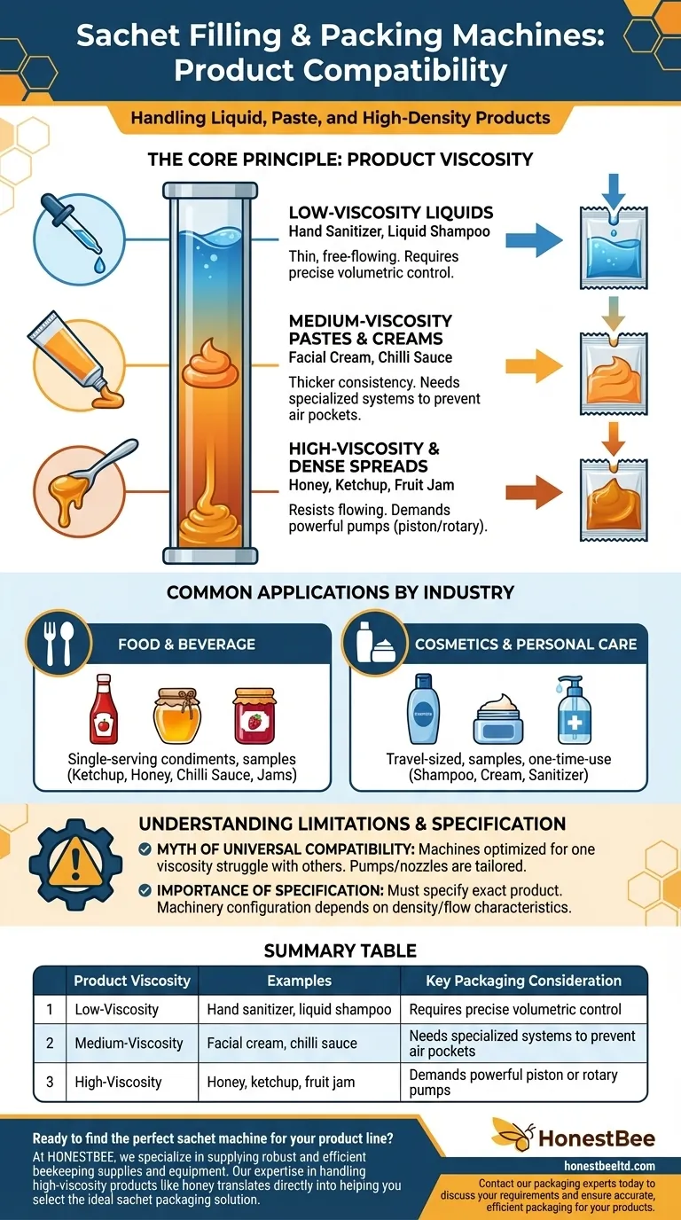 小袋灌装包装机可以灌装和包装哪些类型的产品？液体、糊状物和涂抹酱的多功能包装 图解指南