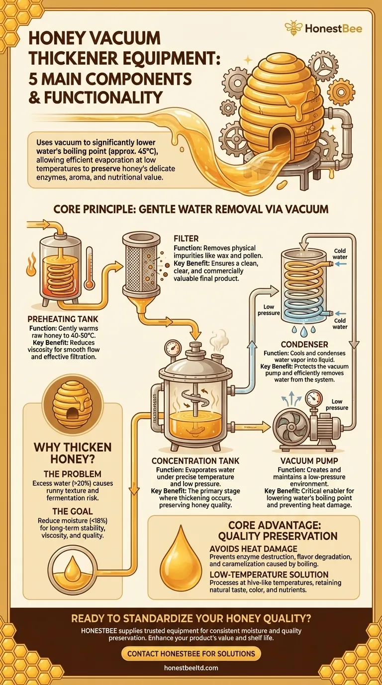 蜂蜜真空浓缩设备的主要组成部分有哪些？保存蜂蜜品质的指南 图解指南