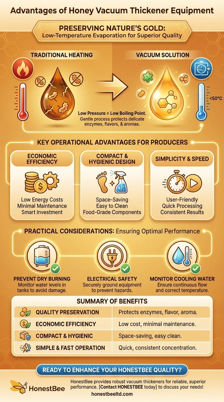 What are the advantages of the honey vacuum thickener equipment? Preserve Quality & Boost Efficiency Visual Guide