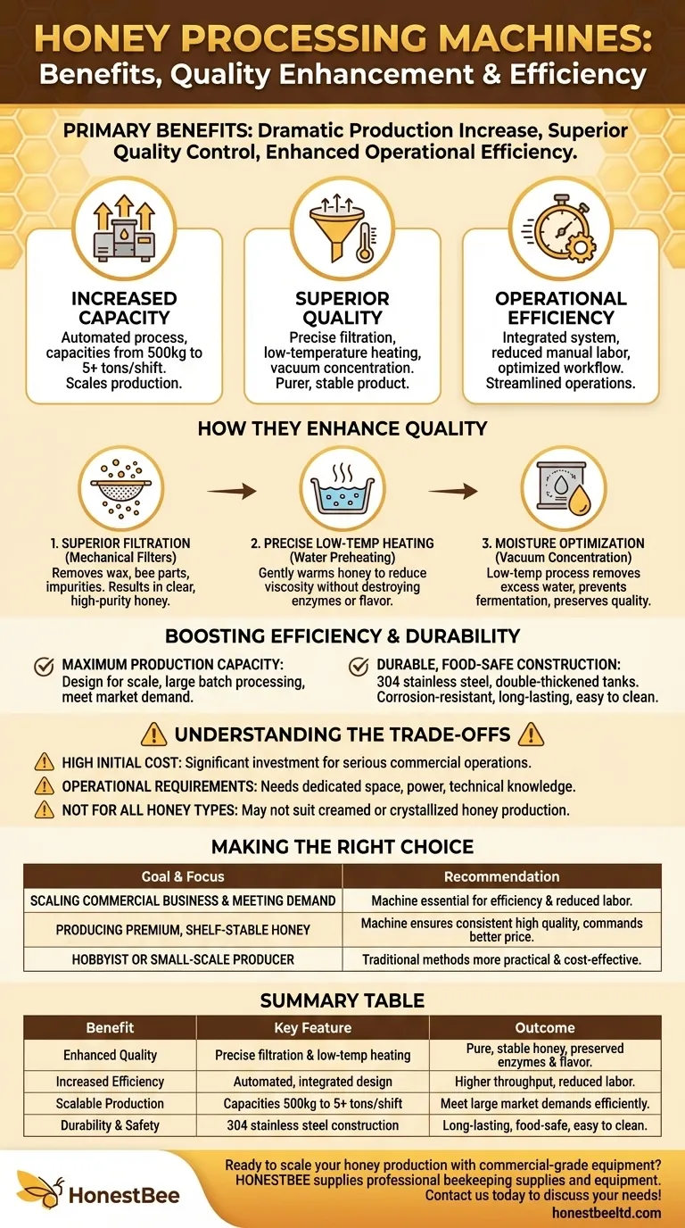 What are the benefits of using a Honey Processing Machine? Boost Quality & Scale Your Apiary Visual Guide