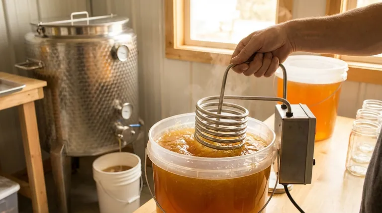 What equipment is commonly used for heating and processing honey? Essential Tools for Every Beekeeper