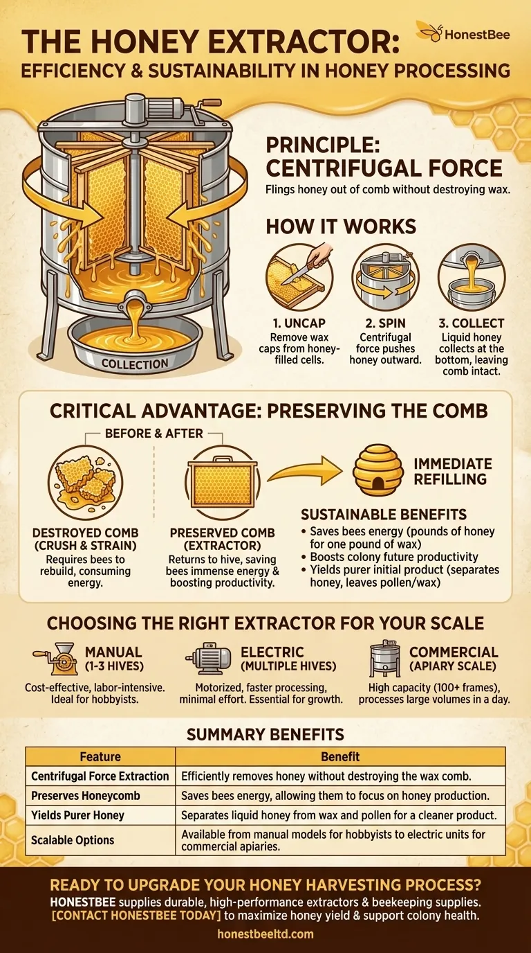 蜂蜜抽出機は蜂蜜処理においてどのような機能がありますか？蜂蜜の収穫量と蜂の健康を向上させましょう ビジュアルガイド