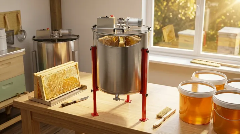 蜂蜜抽出機は蜂蜜処理においてどのような機能がありますか?蜂蜜の収穫量と蜂の健康を向上させましょう