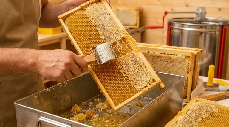 꿀 가공에서 벌집 밀랍 제거의 목적은 무엇인가요? 효율적인 꿀 추출 잠금 해제