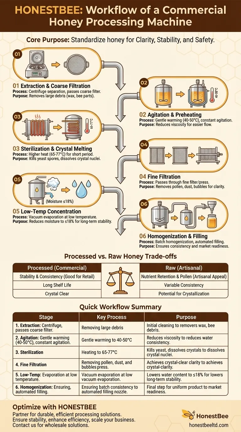 What is the workflow of a honey processing machine? A Step-by-Step Guide to Commercial Honey Production Visual Guide