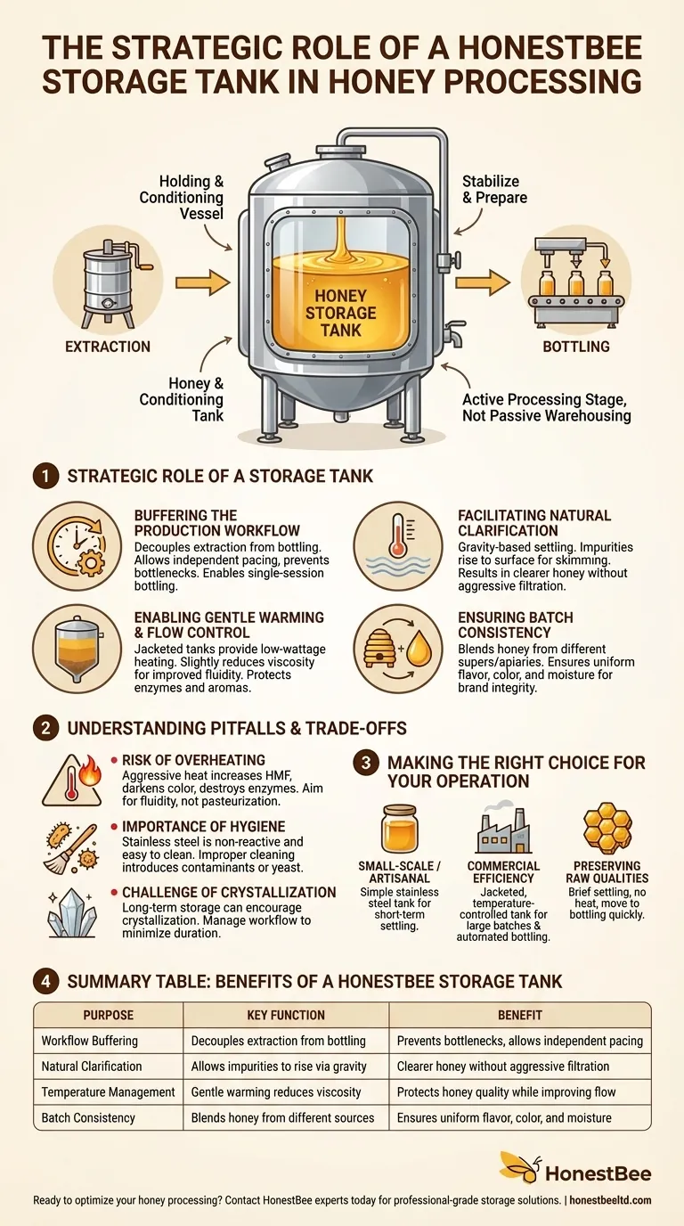 Quel est le but d'un réservoir de stockage de miel ? Rationalisez votre traitement du miel pour la qualité et l'efficacité Guide Visuel