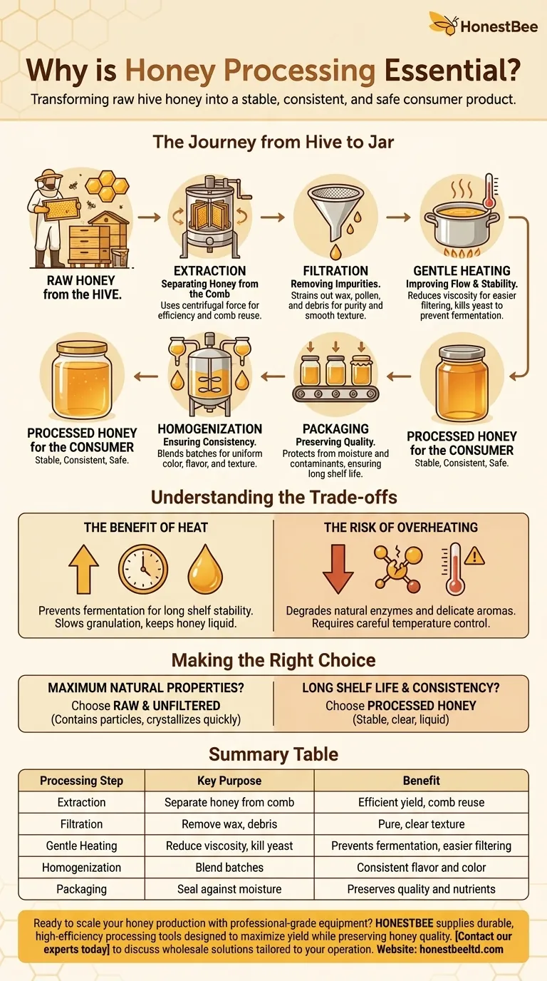 꿀 가공이 필수적인 이유는 무엇일까요? 귀사 제품의 품질과 유통 기한 보장 시각적 가이드