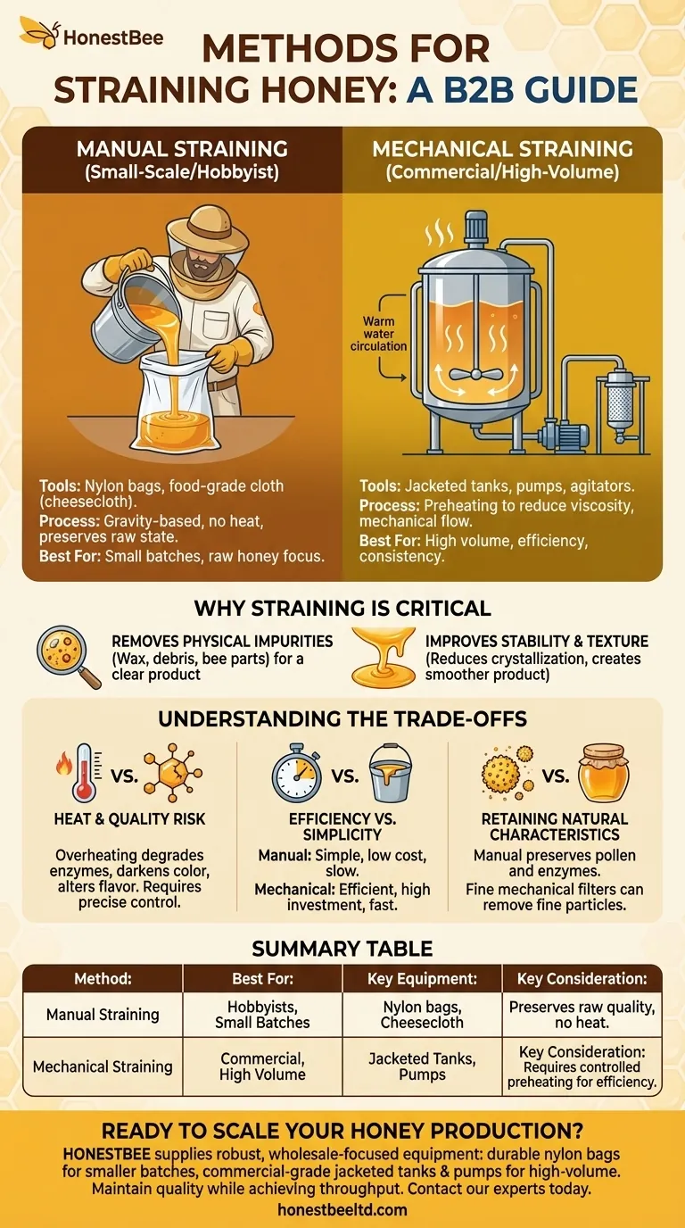 꿀을 거르는 데 사용되는 방법은 무엇인가요? 규모에 맞는 올바른 방법 선택하기 시각적 가이드