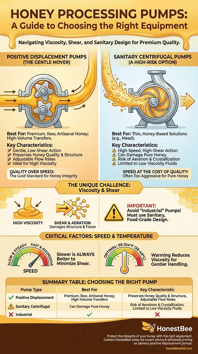 Quali tipi di pompe sono disponibili per la lavorazione del miele? Scegliere la pompa giusta per proteggere la qualità del miele Guida Visiva