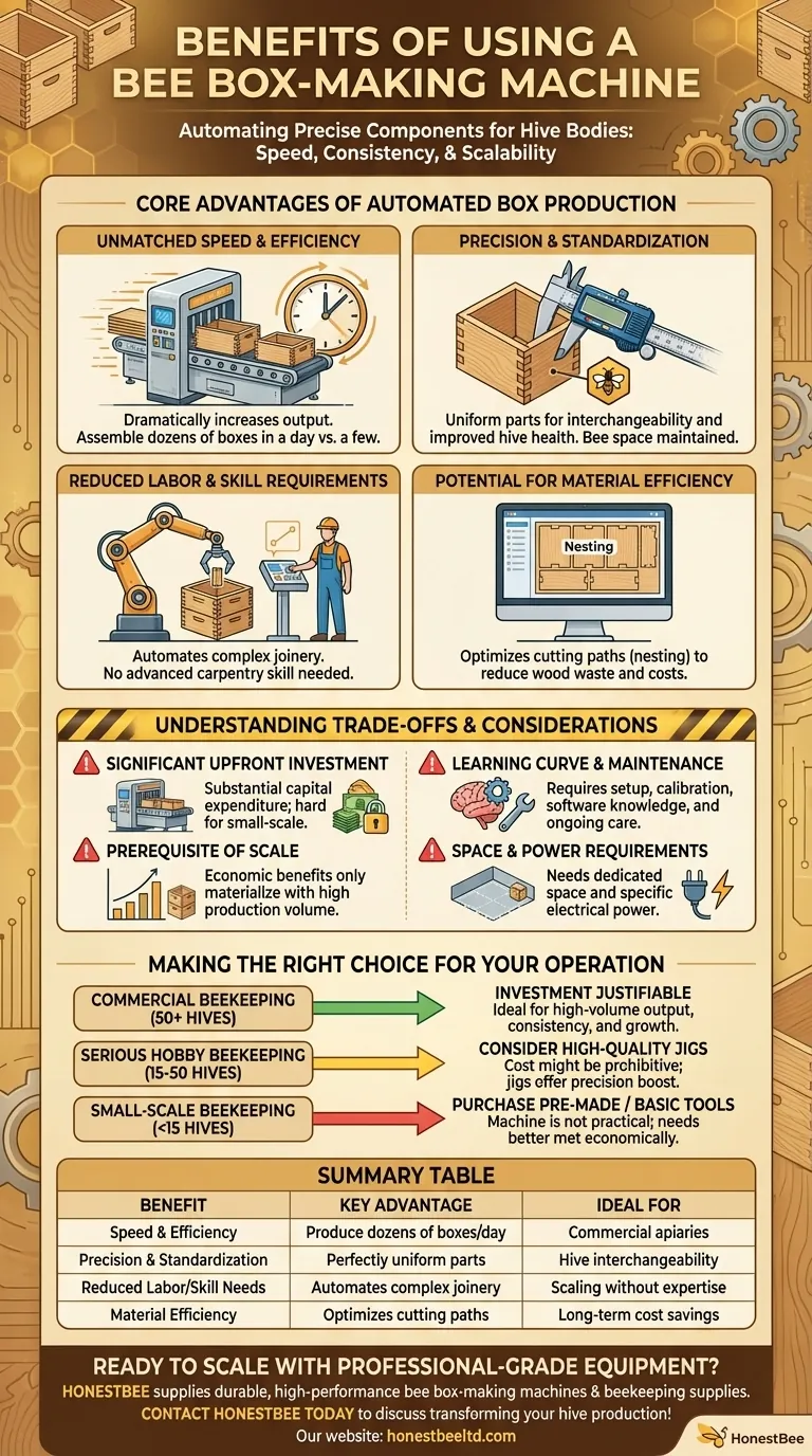 What are the benefits of using a bee box-making machine? Scale Your Apiary with Precision & Efficiency Visual Guide