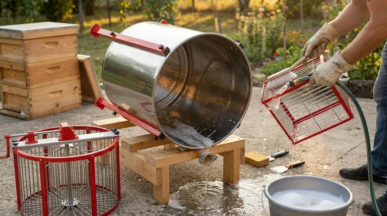Quais são os passos gerais para limpar um extrator de mel? Garanta a Pureza e a Longevidade do Equipamento