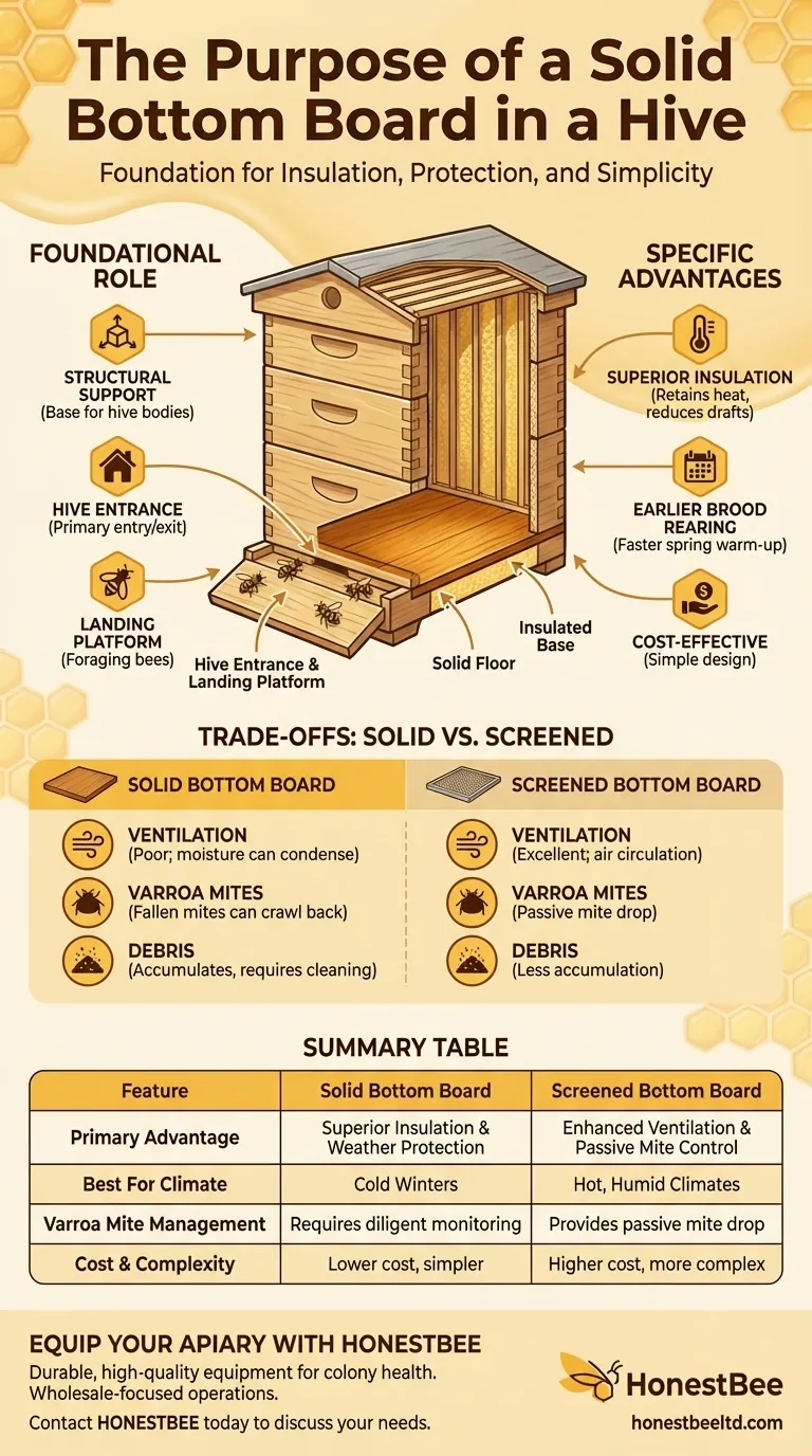 实心底板在蜂箱中的作用是什么？对冬季生存和隔热至关重要 图解指南