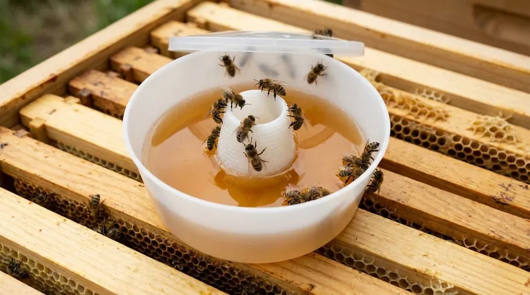 How do bees enter a bee rapid feeder? Discover the Safe Internal Access Design