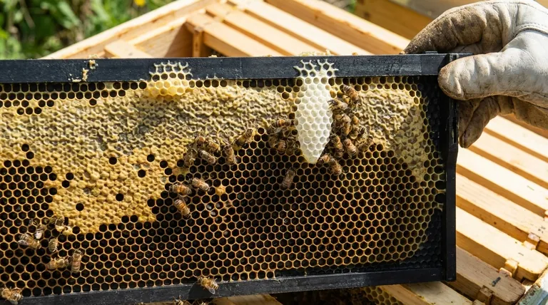 ما هي الخصائص المحددة لقاعدة الشمع البلاستيكية التي يفضلها مربو النحل؟ مفتاح قبول النحل العالي