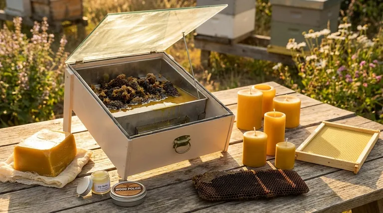What are the potential uses of the molten beeswax produced by a Solar Wax Melter? Turn Waste into Value