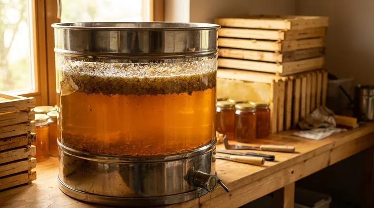 How is honey settled to remove impurities? A Natural Method for Pure Honey