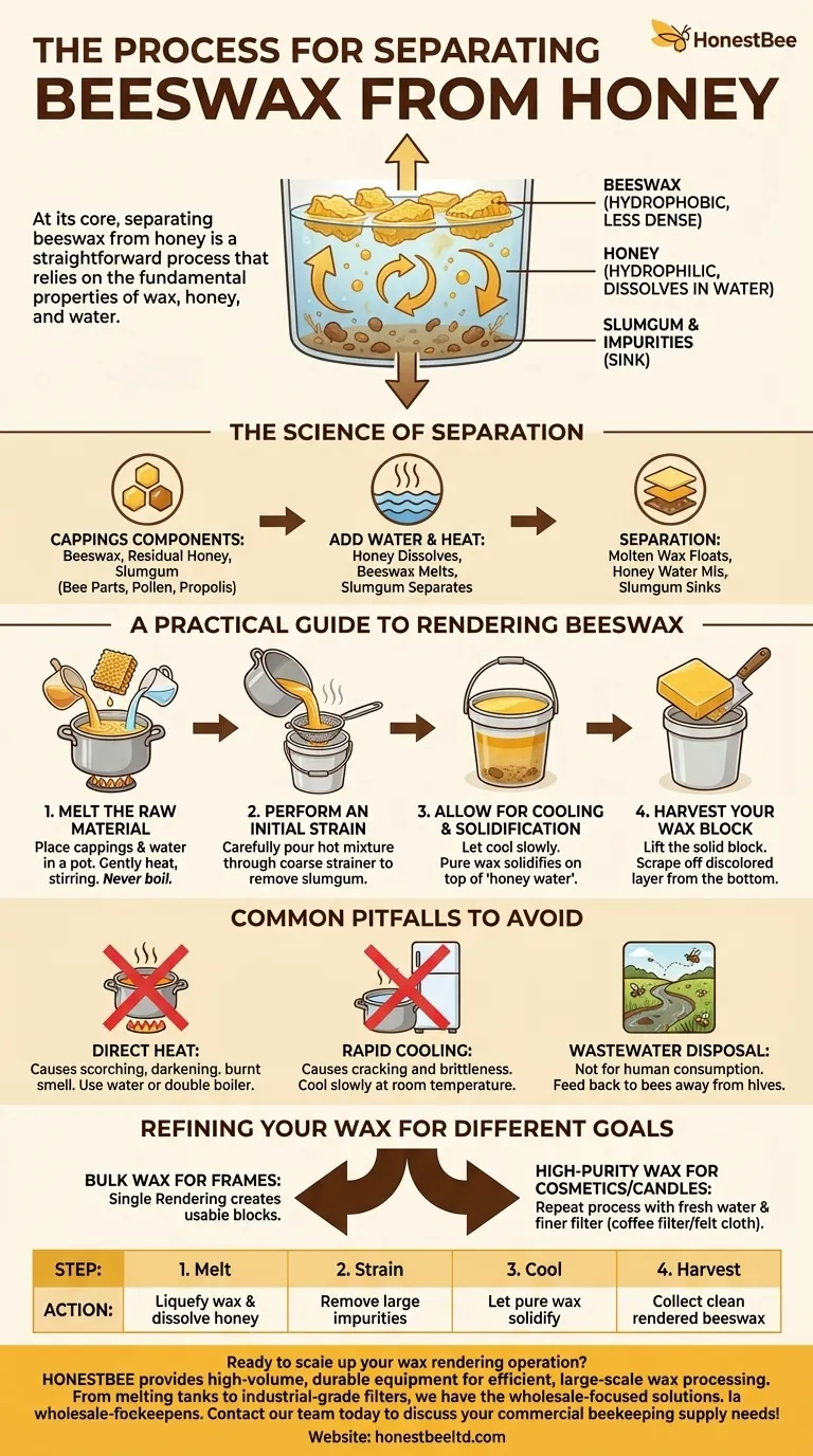 What is the process for separating beeswax from honey? A Beekeeper's Guide to Rendering Pure Wax Visual Guide