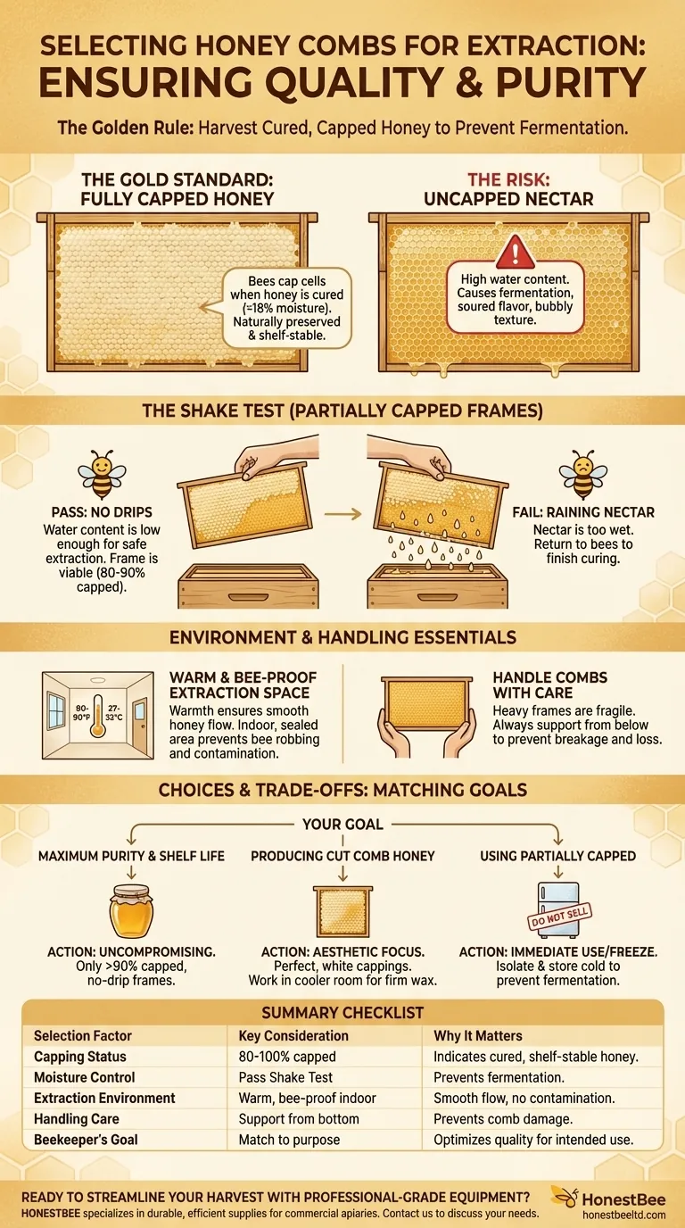 提取蜂蜜时应考虑哪些蜂巢？| 优质蜂蜜的关键步骤 图解指南