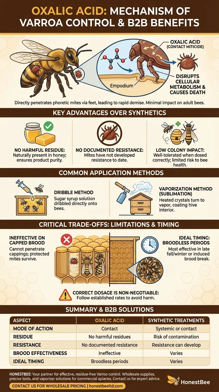 How does oxalic acid work as a Varroa control method? A Safe, Effective Solution for Your Apiary Visual Guide
