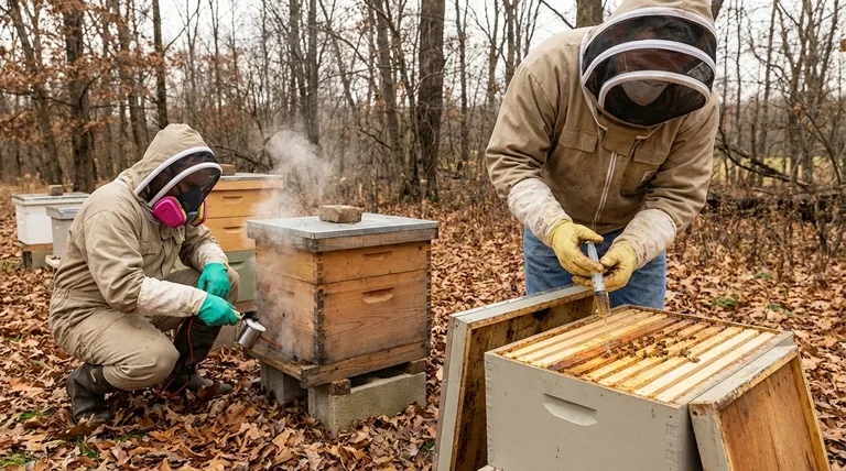 Welche Methoden zur Verabreichung von Oxalsäure gegen Varroa gibt es? Träufeln vs. Sublimation erklärt