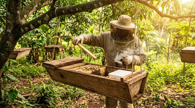 How does the design of the Kenya Top-Bar Hive (KTBH) facilitate beekeeping in tropical regions? A Guide to Resilient Beekeeping