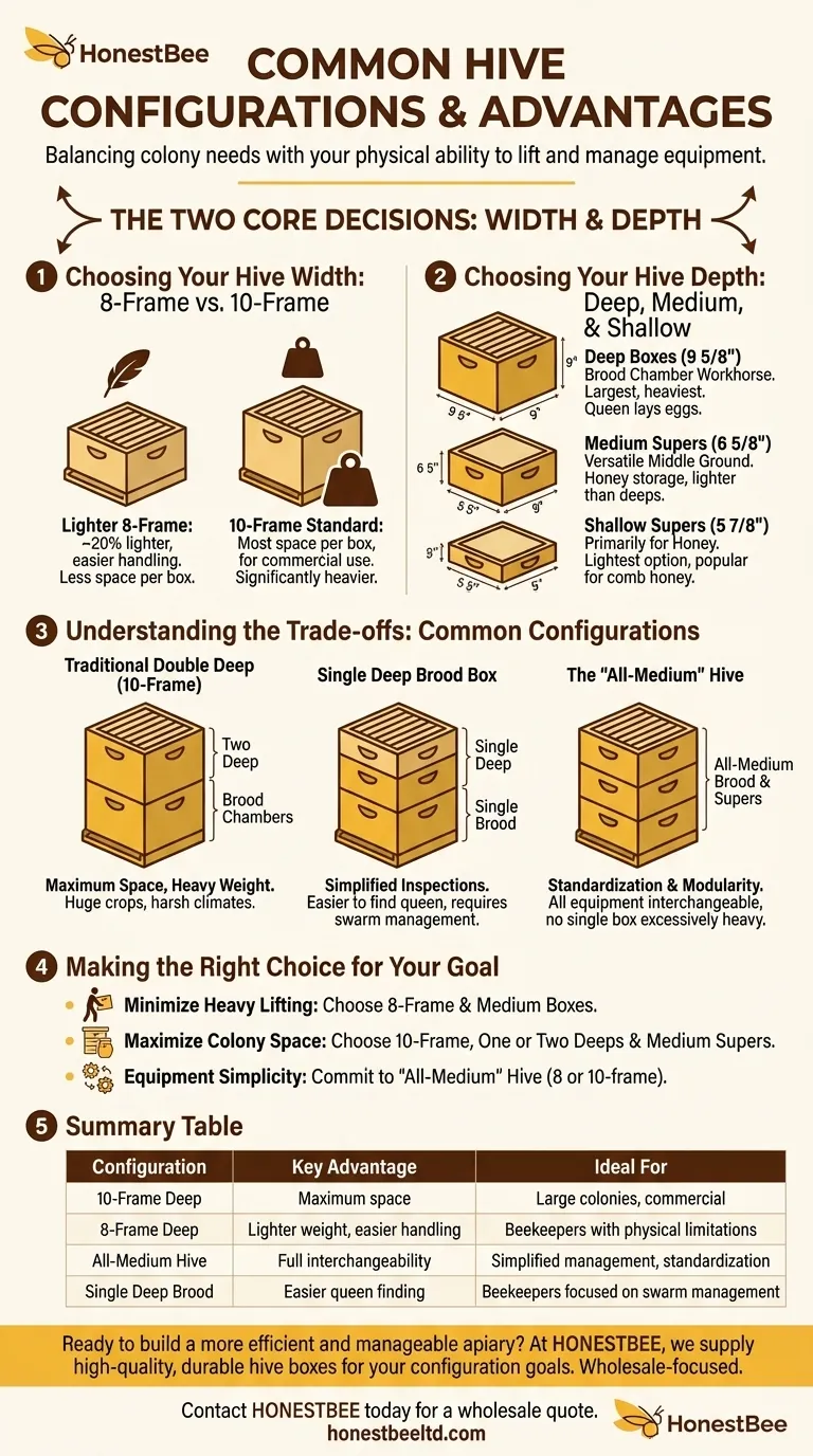 What are the common configurations of hive boxes? Choose the Right Setup for Your Apiary Visual Guide