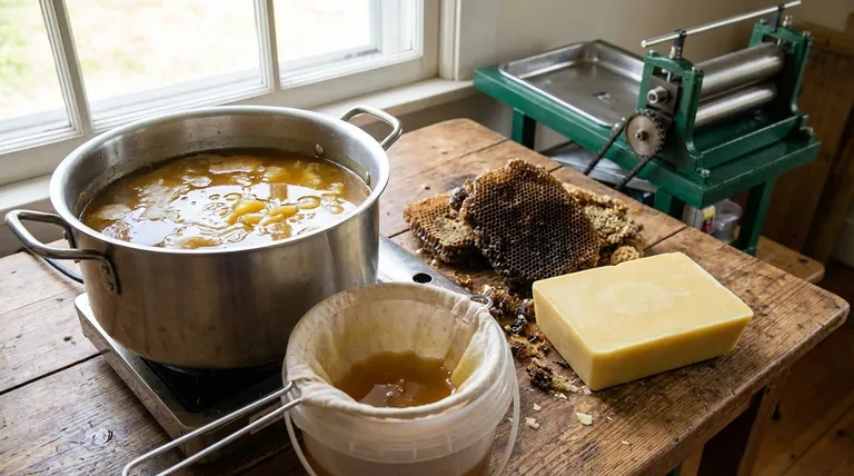 Why is it important to clean beeswax? Transform Raw Hive Wax into a Valuable Resource