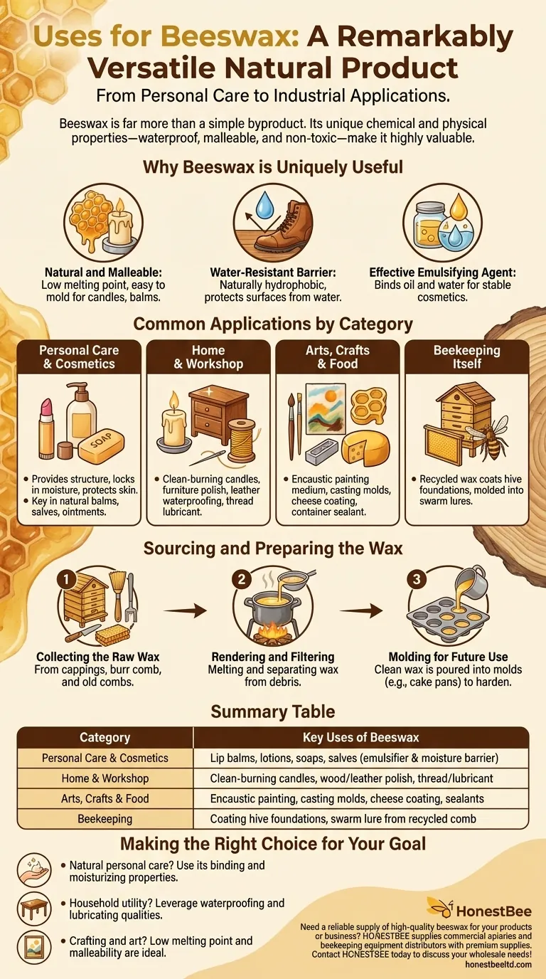 What are some uses for beeswax? Discover the Versatility of This Natural Wonder Visual Guide