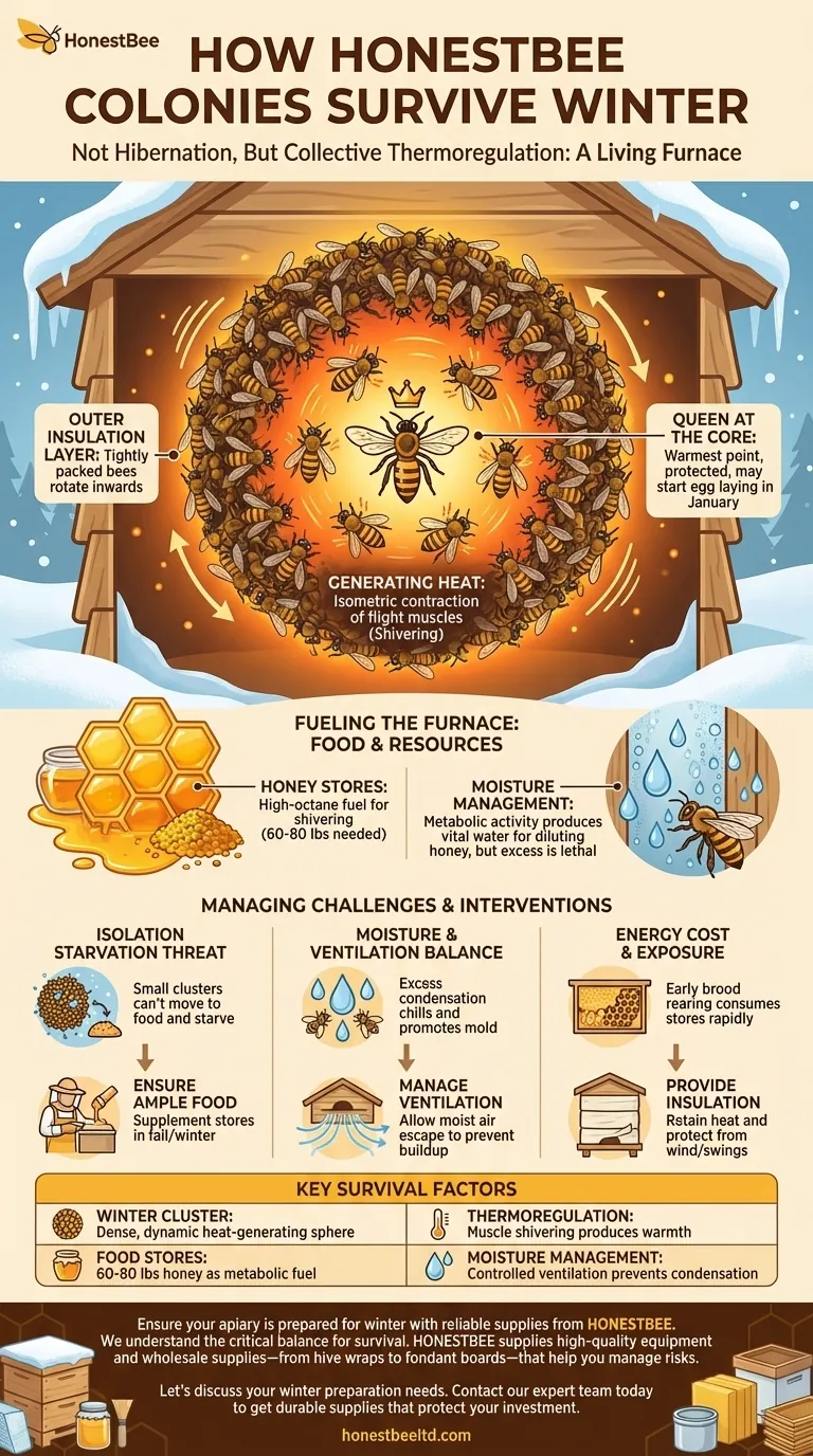 How do honey bee colonies survive winter? The Remarkable Strategy of the Winter Cluster Visual Guide