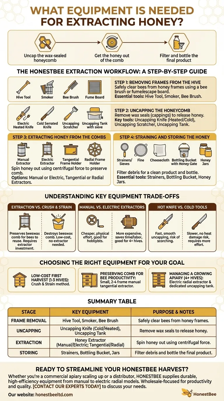 What equipment is needed for extracting honey? A Complete Guide for Every Beekeeper Visual Guide