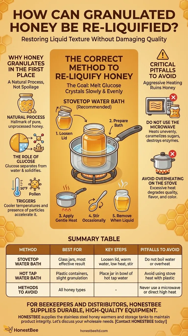 Come si può riliquefare il miele cristallizzato? La guida sicura e semplice per ripristinare il miele liquido Guida Visiva