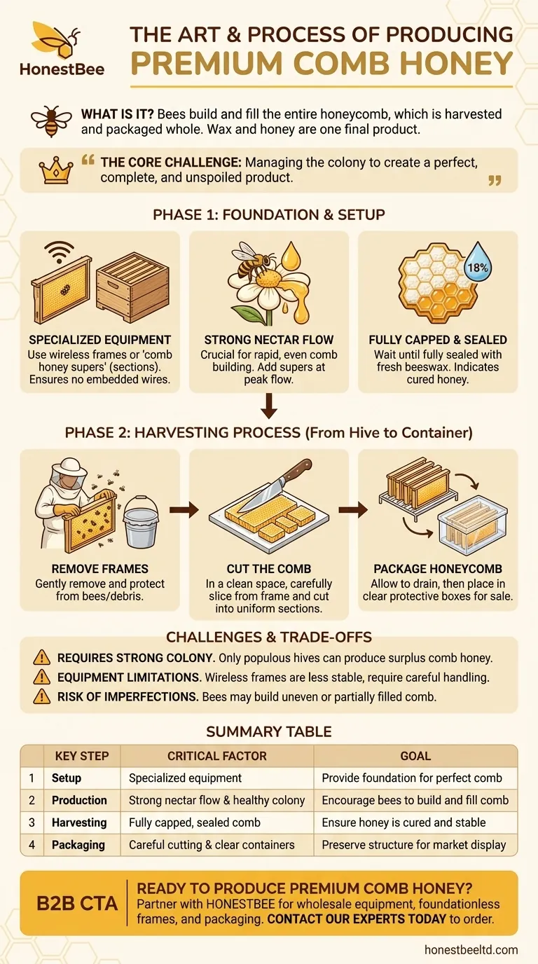 Wie wird Wabenhonig hergestellt? Ein Leitfaden für hochwertigen, natürlichen Wabenhonig Visuelle Anleitung