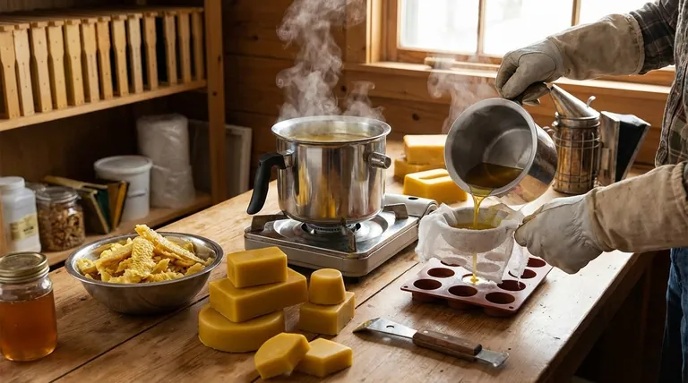 蜂蜜提取后,蜂蜡盖应该如何处理?将您的收获副产品转化为宝贵的资源