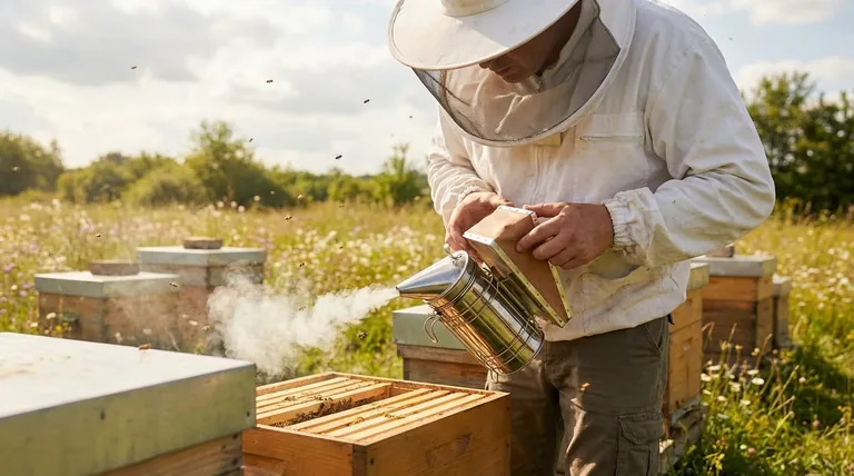 养蜂人如何减少被蜇的可能性?掌握温和操作与防护装备