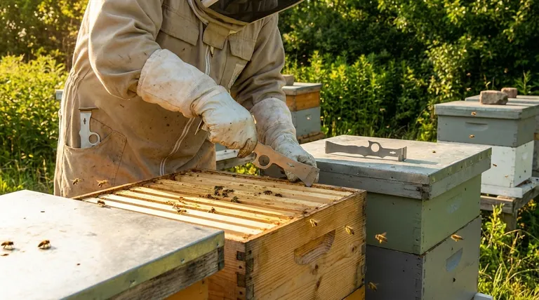 What is the recommended duration for keeping a pollen trap on a hive? Protect Your Colony's Health