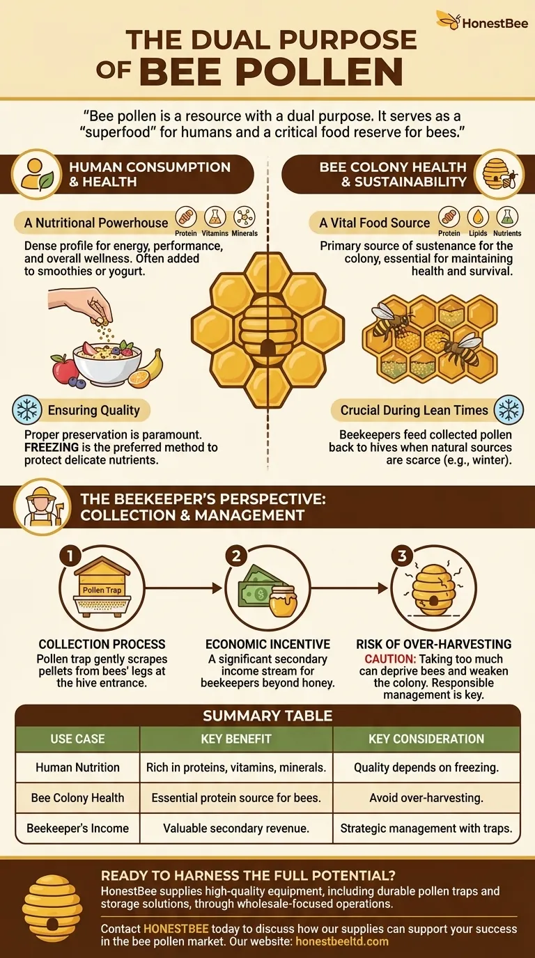 ¿Cuáles son los usos principales del polen de abeja? De superalimento a la salud de la colmena Guía Visual