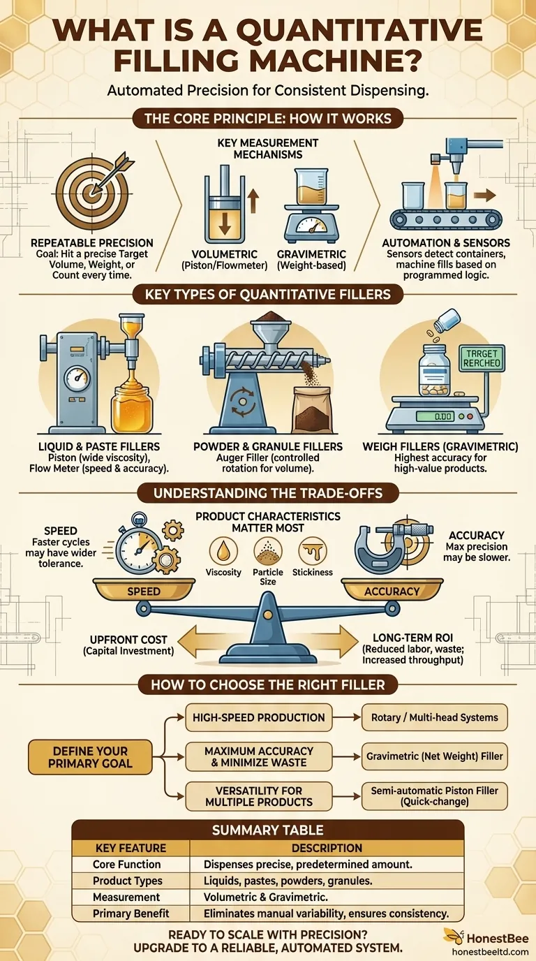 What is a quantitative filling machine? Achieve Precise, Automated Filling for Your Products Visual Guide