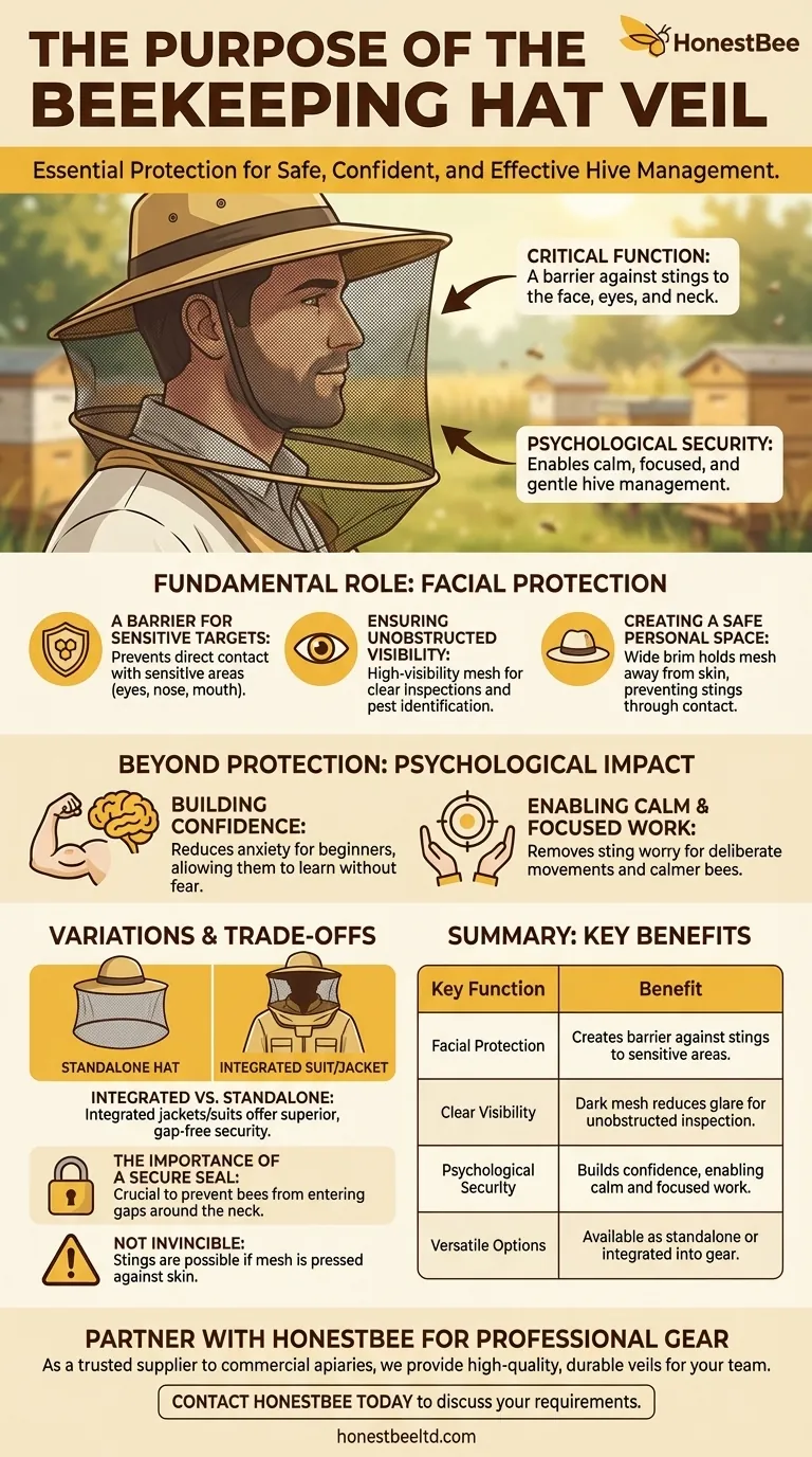 ما هو الغرض من حجاب قبعة تربية النحل؟ حماية أساسية لمربي النحل دليل مرئي