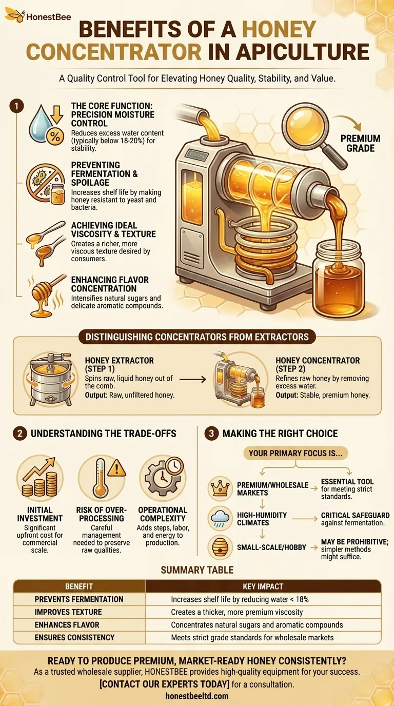 What are the benefits of a honey concentrator? Elevate Your Honey Quality and Market Value Visual Guide
