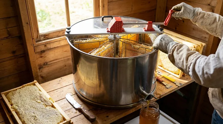 タンジェンシャル式採蜜器の典型的な使用例は何ですか?小規模養蜂家や趣味の養蜂家に最適