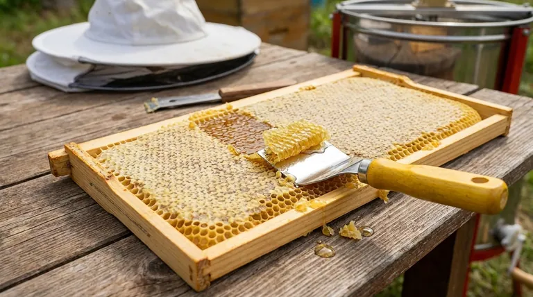 ما هو الاستخدام الأساسي لشوكة فك التغطية في تربية النحل؟ دليل الحصاد الدقيق للعسل